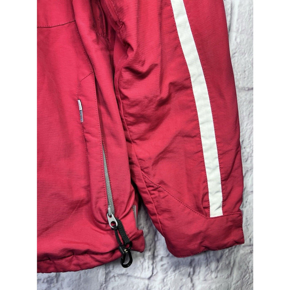 COLUMBIA CONVERT Womens L Ski Snow Winter Jacket Waist Suspenders Removable Hood - Picture 5 of 10